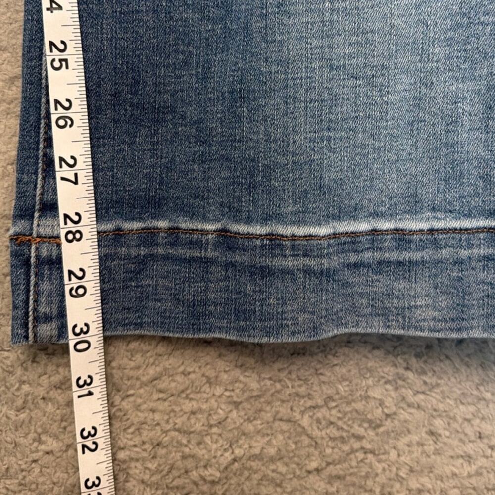 Judy Blue Wide Leg Jeans 14W High Rise Lightly Distressed Stretch Denim - Picture 6 of 10